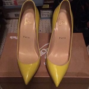 Yellow 6 1/2 CHRISTIAN louboutin